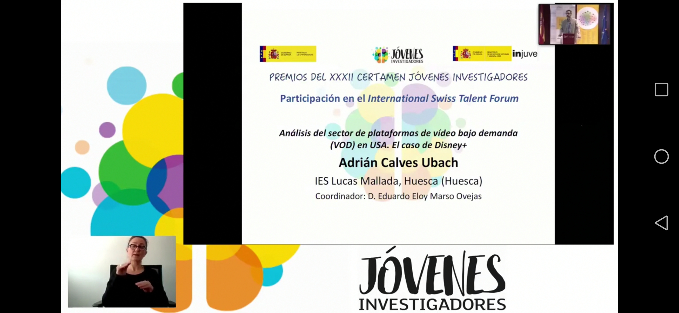 El Ministerio de Universidades y el Instituto de la Juventud premian dos proyectos de investigación del IES “Lucas Mallada”, de Huesca